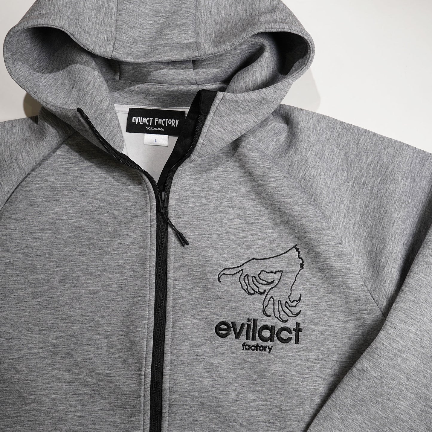 EVILACT Factory Double Knit Full Zip Hoodie