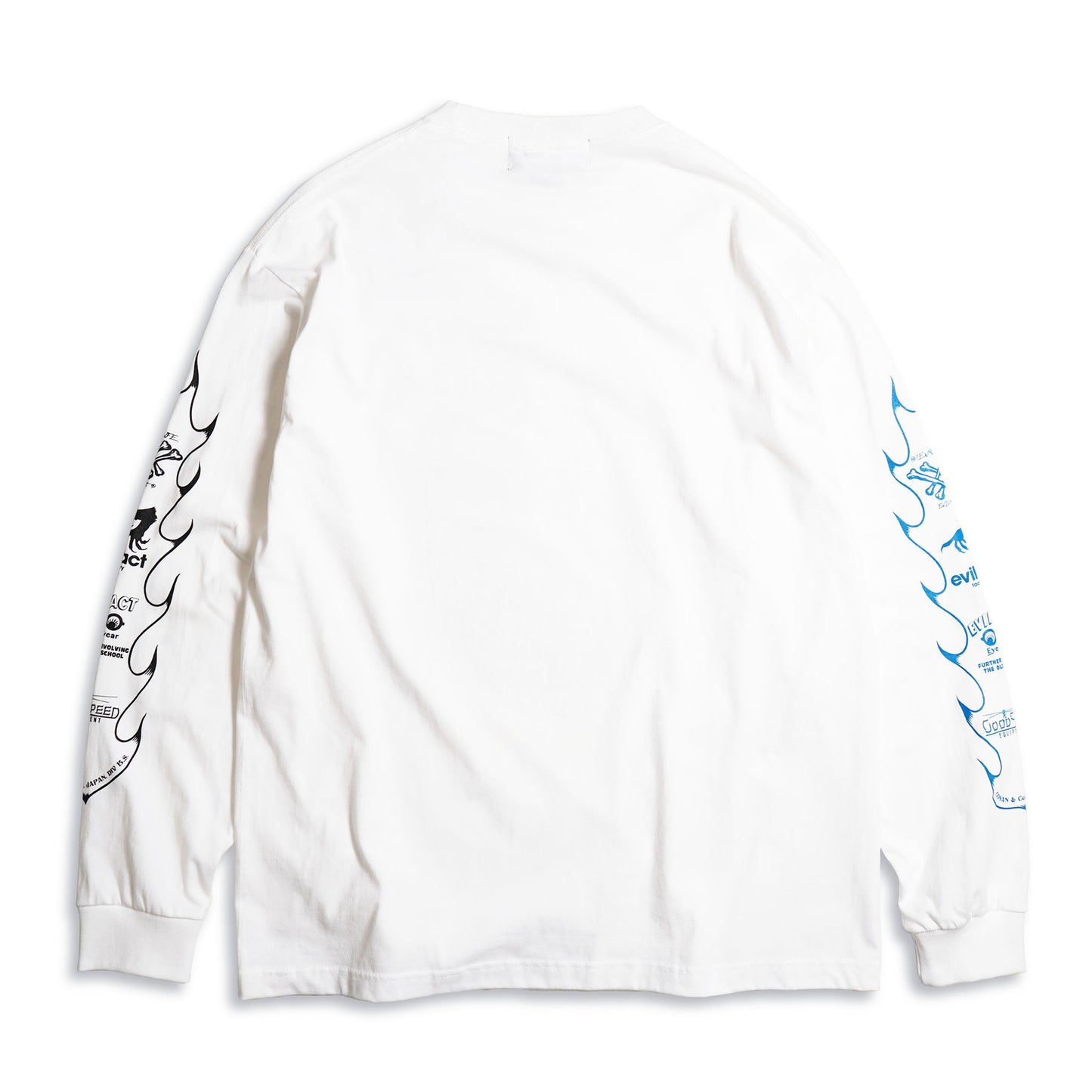 EVILACT YOKOHAMA 1st Anniv. T's L/S white x blue