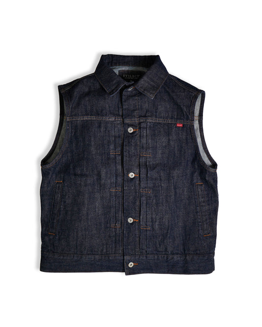 EVILACT MC DENIM VEST indigo