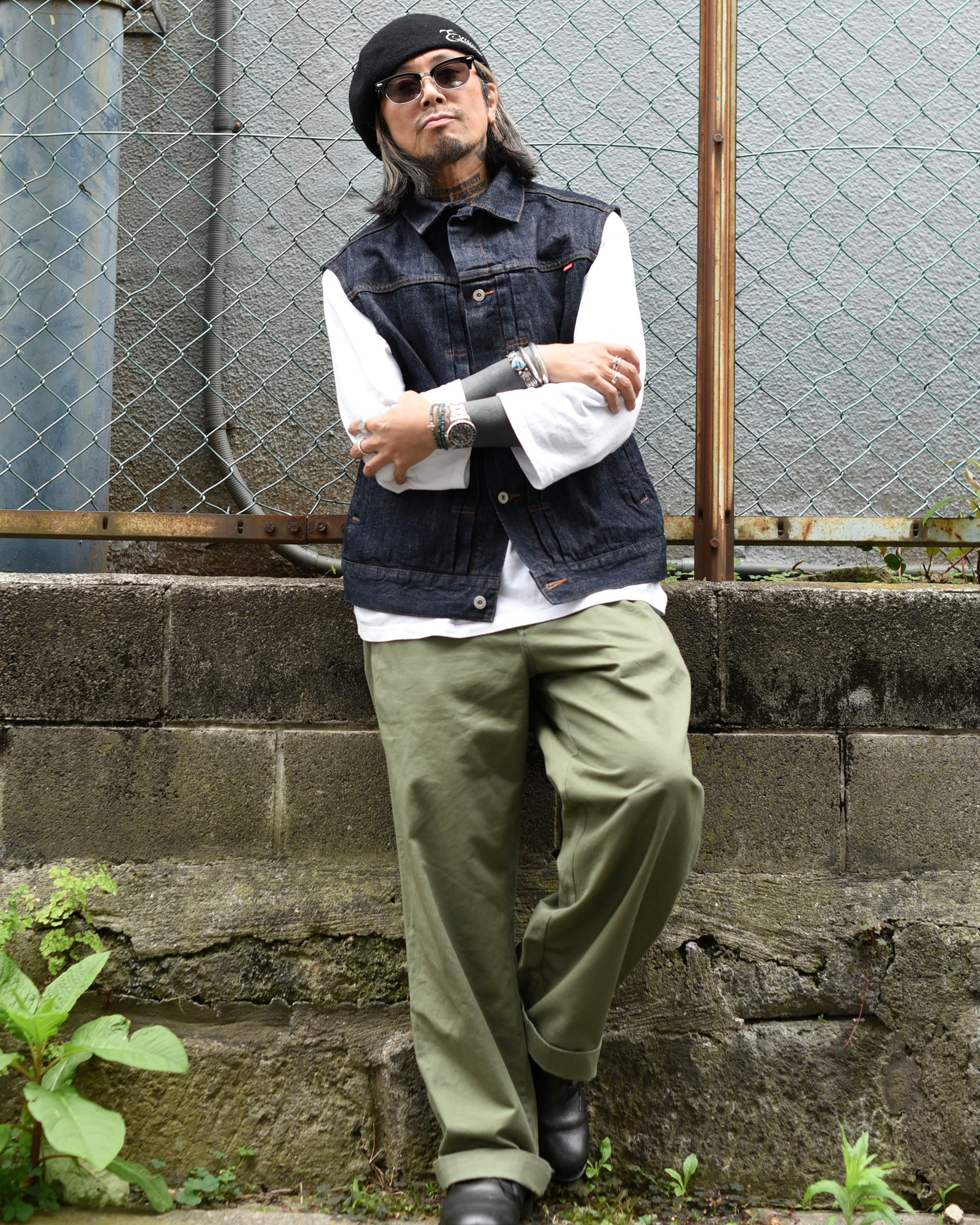 EVILACT MC DENIM VEST indigo | EVILACT (イーブルアクト）Official