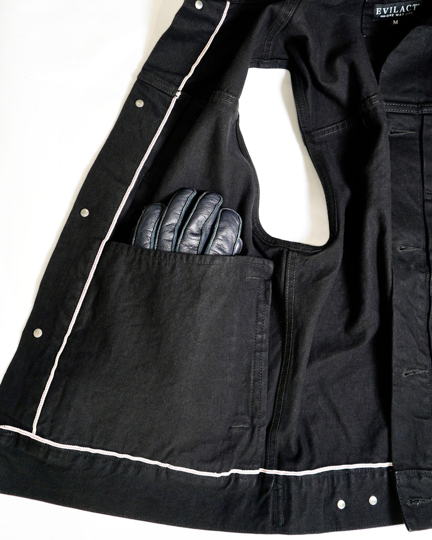 EVILACT MC DENIM VEST black