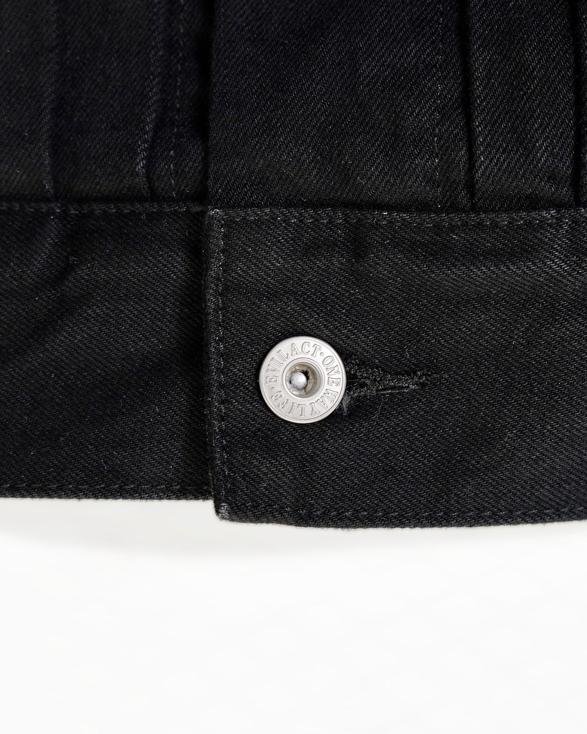 EVILACT MC DENIM VEST black | EVILACT (イーブルアクト）Official