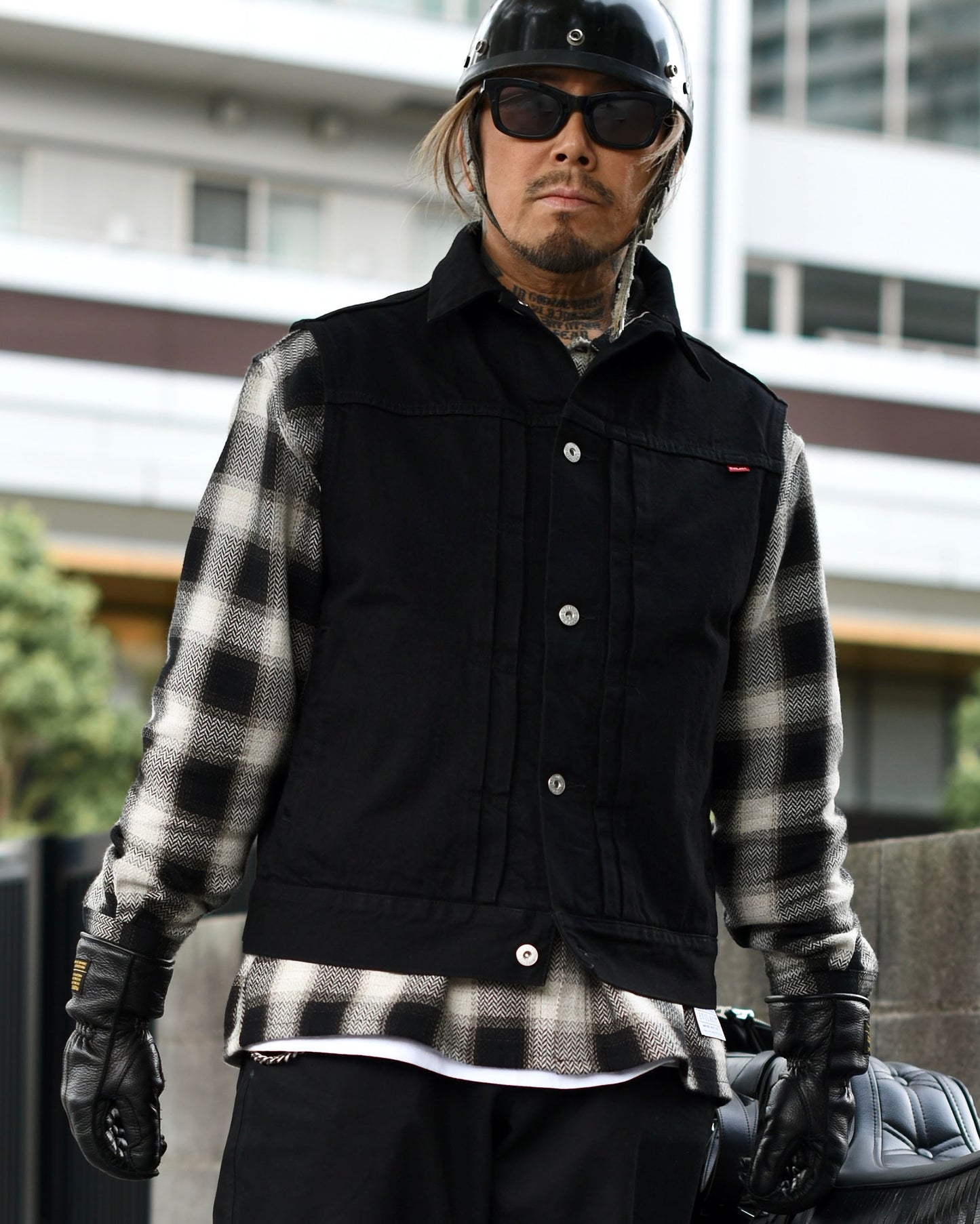 EVILACT MC DENIM VEST black