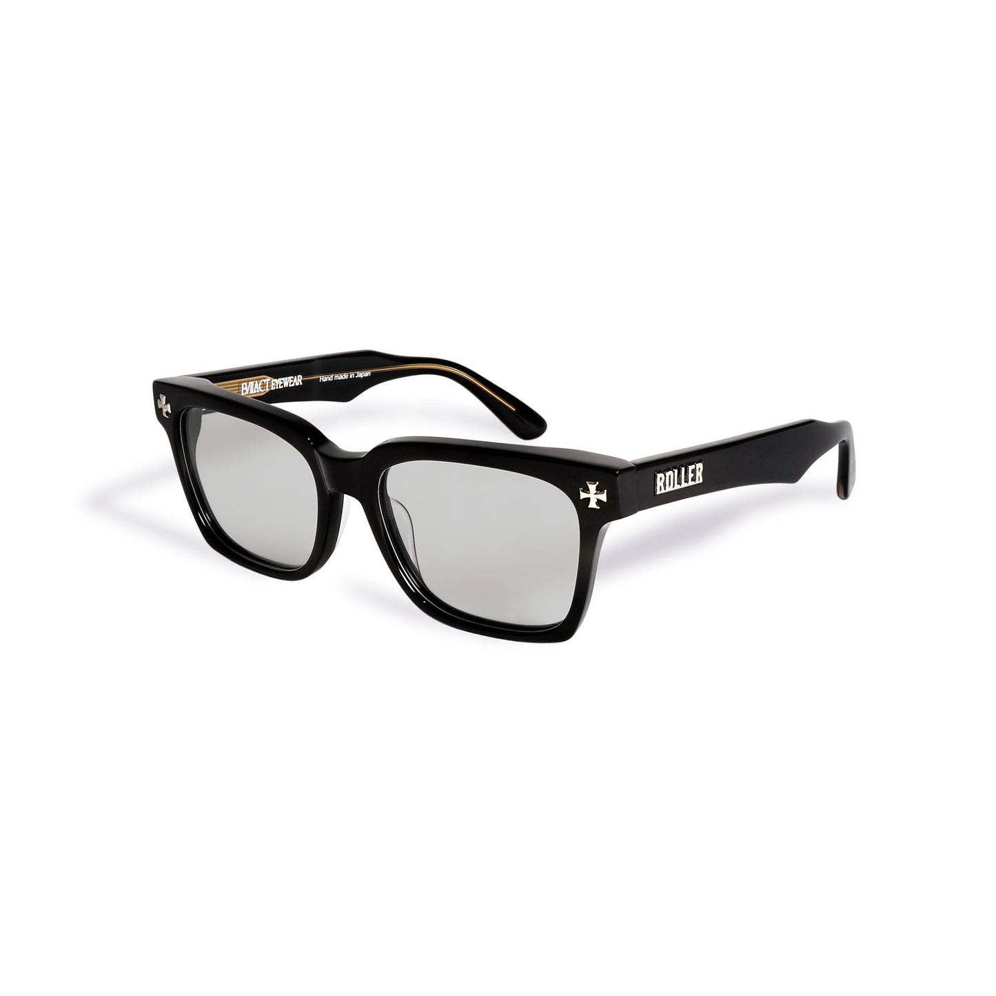 EMBLEM - ROLLER magazine x EVILACT eyewear - black x gray clear /  color photochromic smoke lens