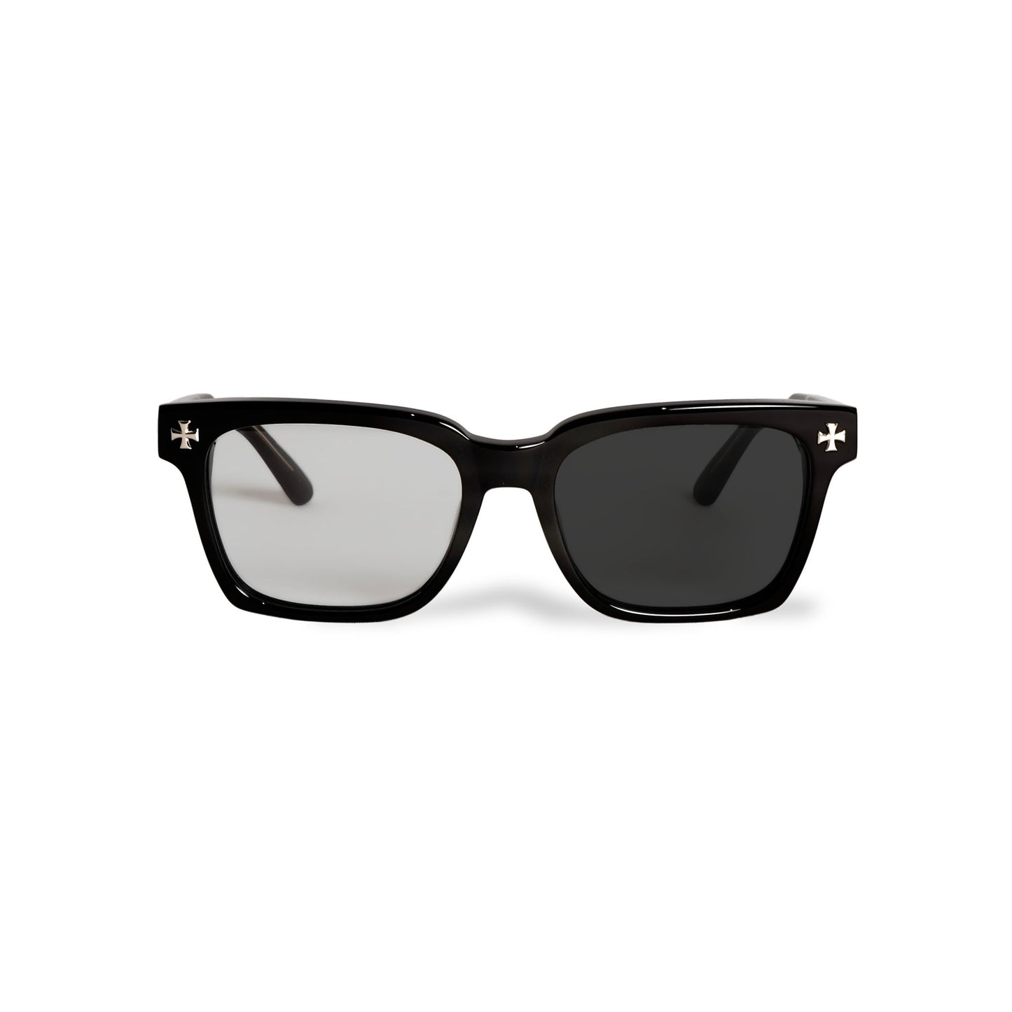 EMBLEM - ROLLER magazine x EVILACT eyewear - black x gray clear /  color photochromic smoke lens