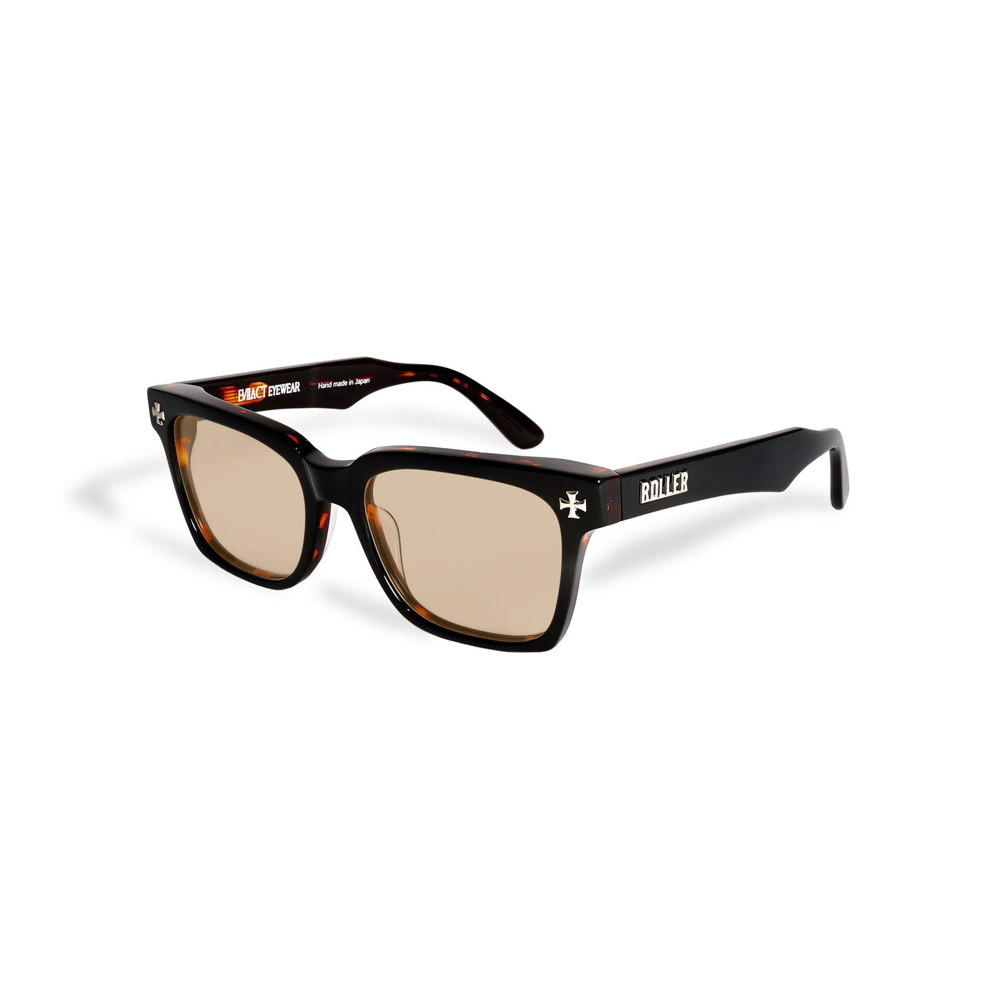 EMBLEM - ROLLER magazine x EVILACT eyewear - black x  demi / color photochromic brown lens