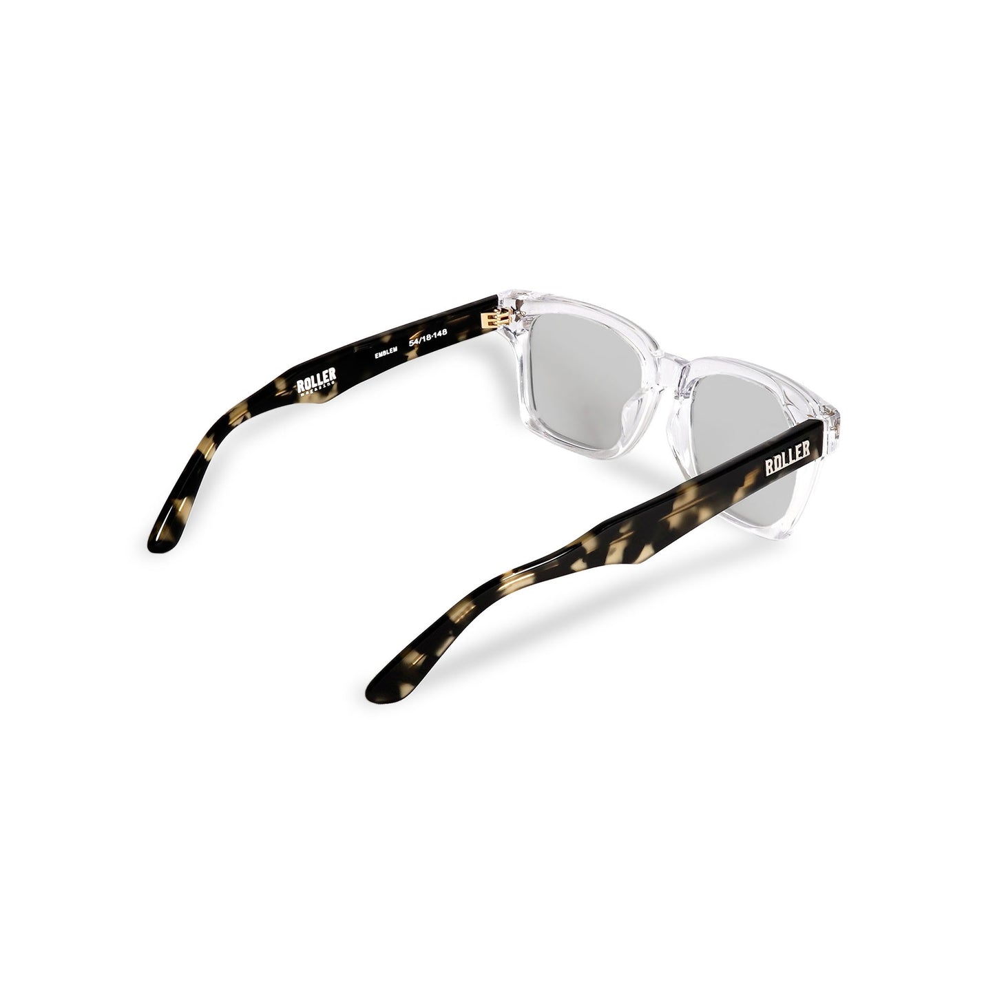 EMBLEM - ROLLER magazine x EVILACT eyewear - clear x coffee demi / color photochromic smoke lens