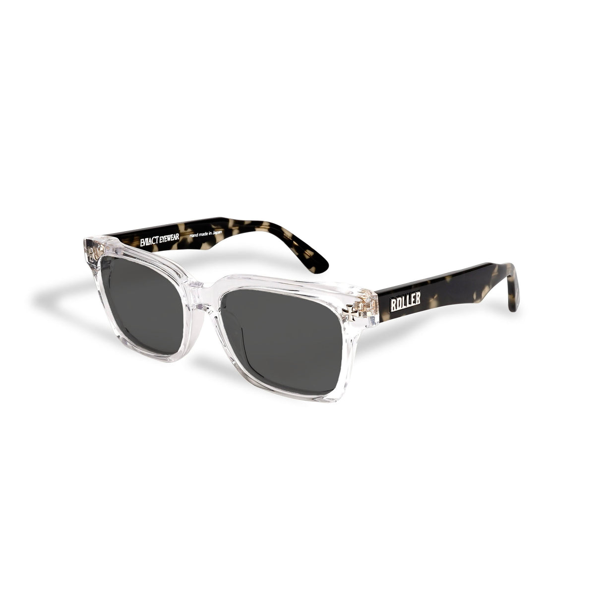 EMBLEM - ROLLER magazine x EVILACT eyewear - clear x coffee demi / smo ...