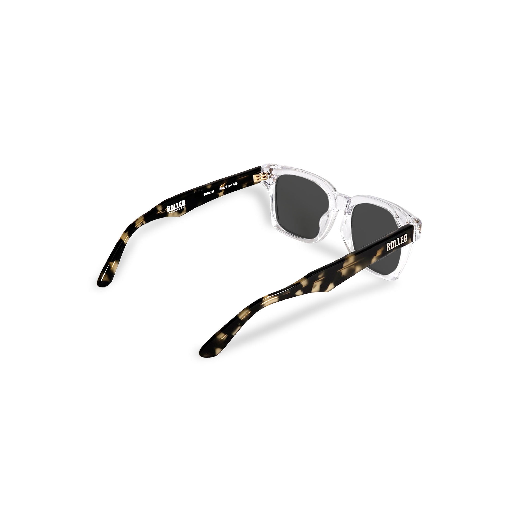 EMBLEM - ROLLER magazine x EVILACT eyewear - clear x coffee demi