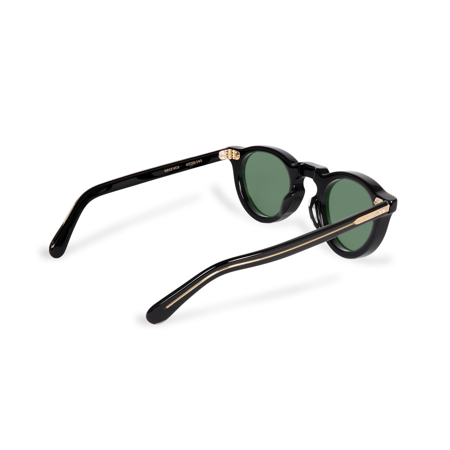 GREEVES black x antique clear / green lens