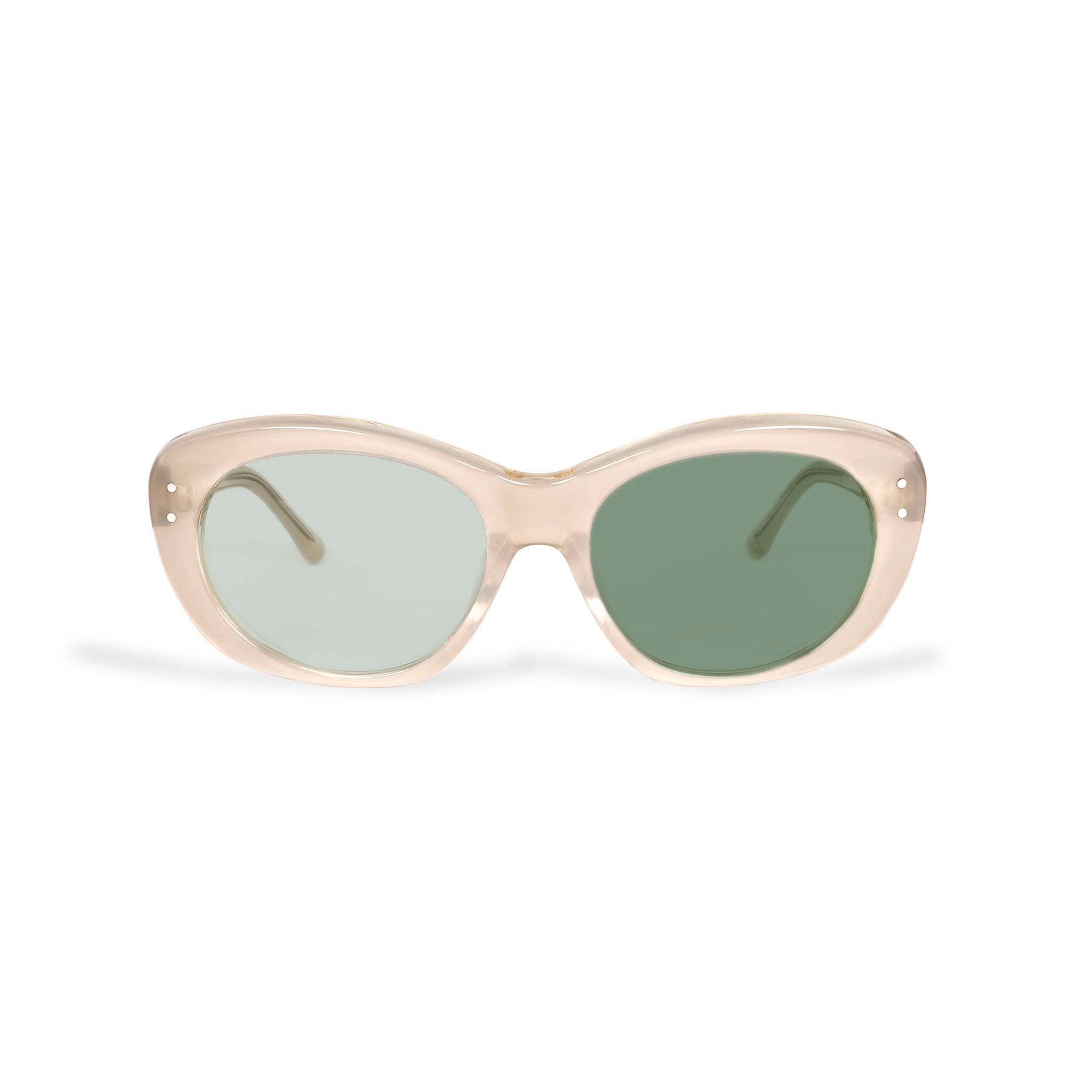 【新品・完売品】EVILACT GREYHOUND サングラス 限定1点 GREYHOUND sand beige frost x a. clear / color photochromic green