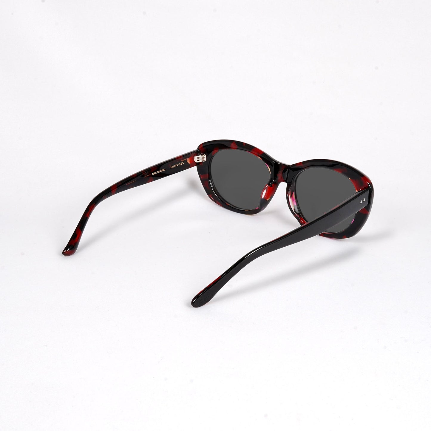 GREYHOUND black x red havana / smoke lens