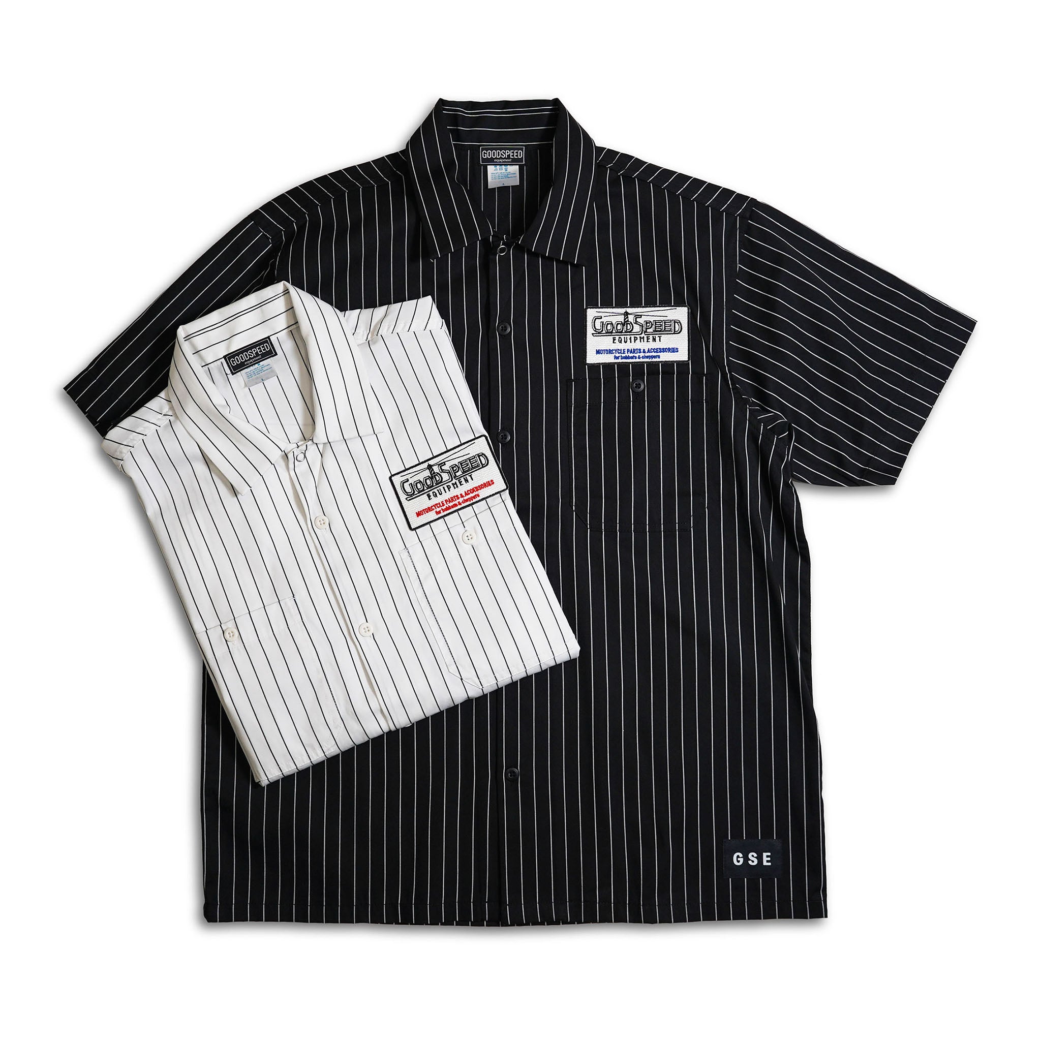 GOODSPEED equipment Stripe Work Shirts