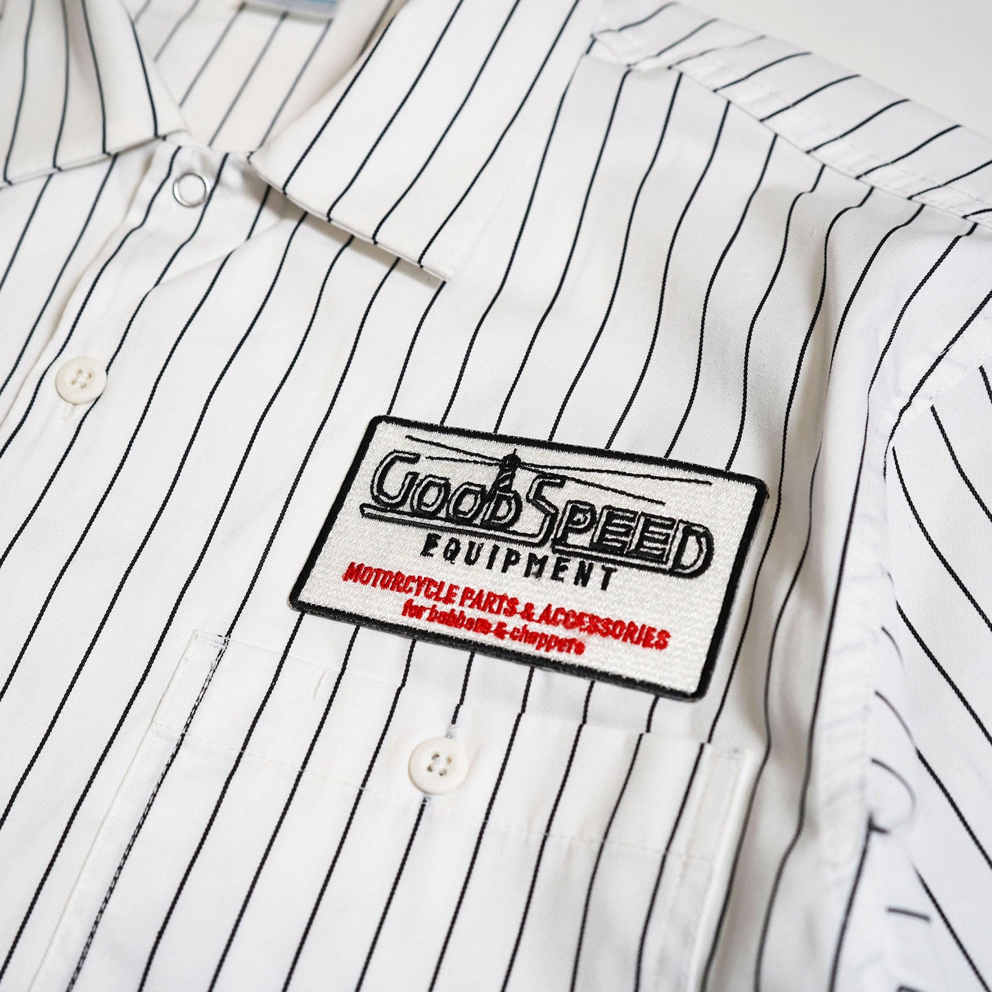 GOODSPEED equipment Stripe Work Shirts