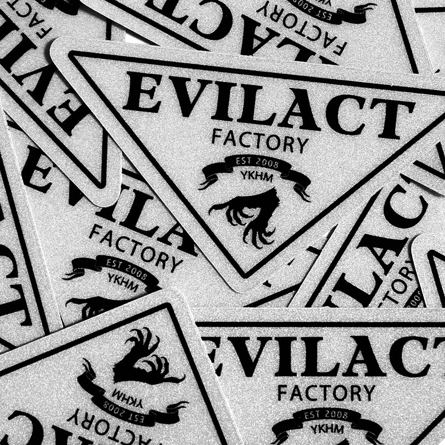 EVILACT Factory Triangle Logo reflector sticker