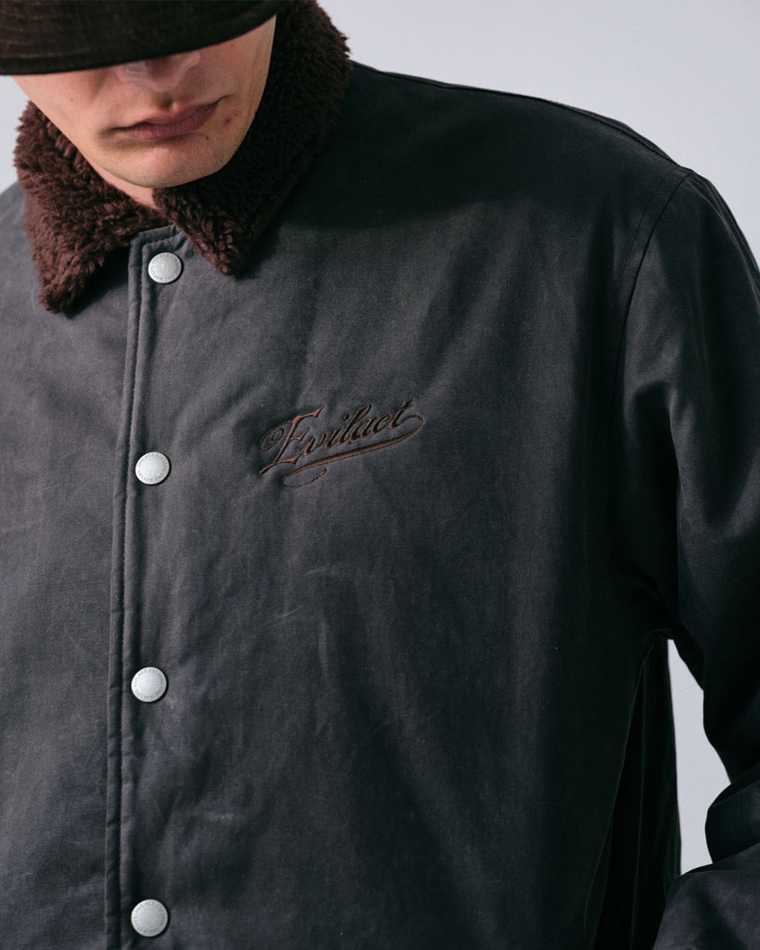 EVILACT OILED WORK JACKET brown