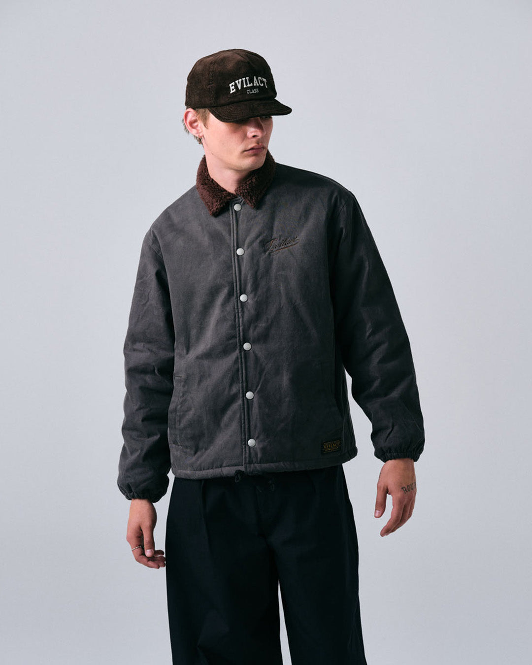 EVILACT OILED WORK JACKET black